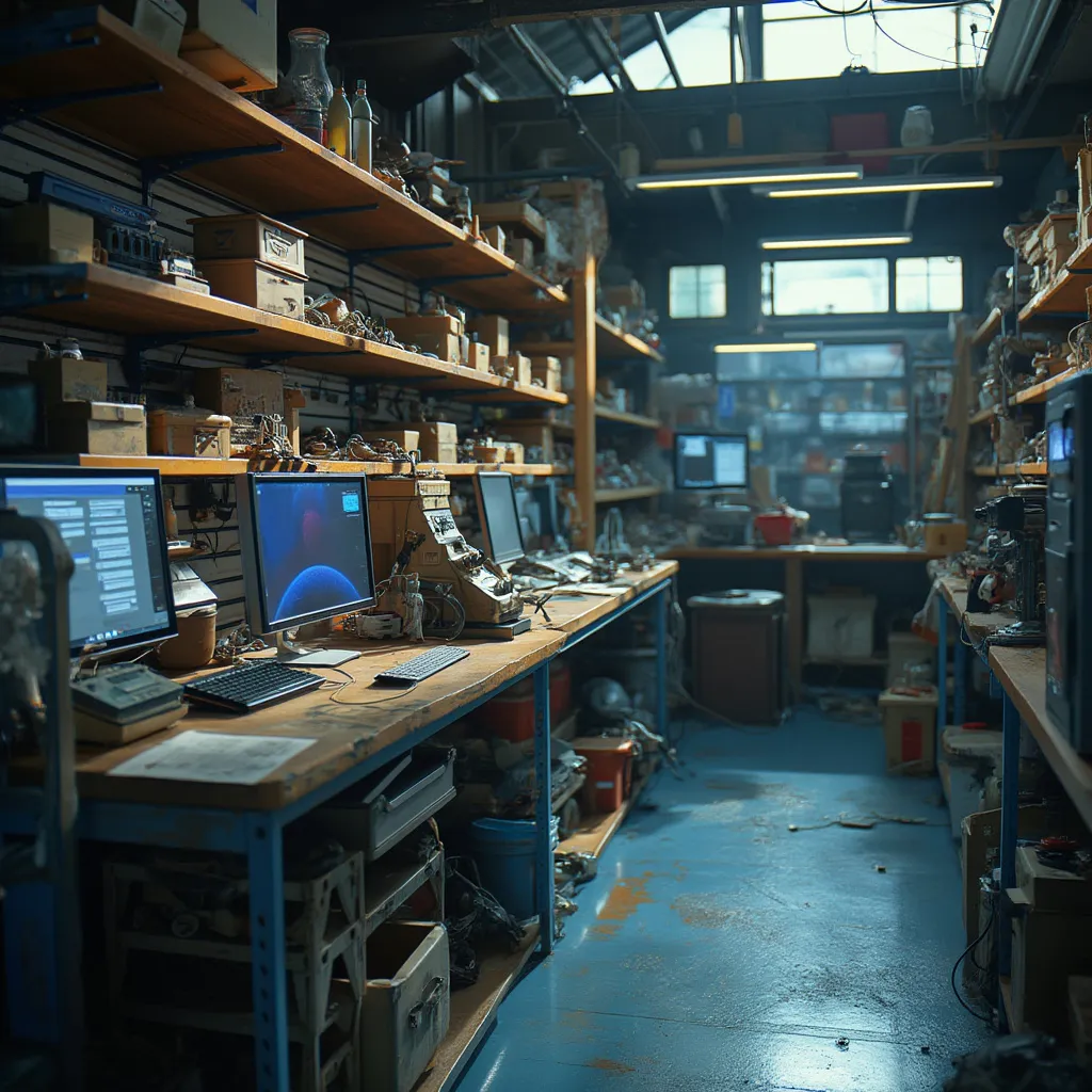 Detalj izložbenog prostora s najnovijom tehnikom